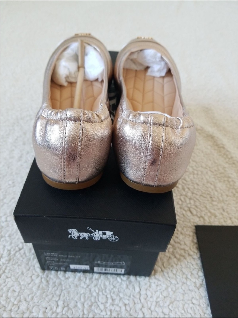 Coach Bonnie mtle ballet Champagne - Picture 6 of 9